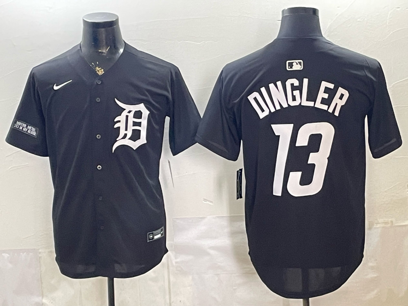 Men Detroit Tigers #13 Dingler black Nike 2026 MLB Jersey 0528001->detroit tigers->MLB Jersey